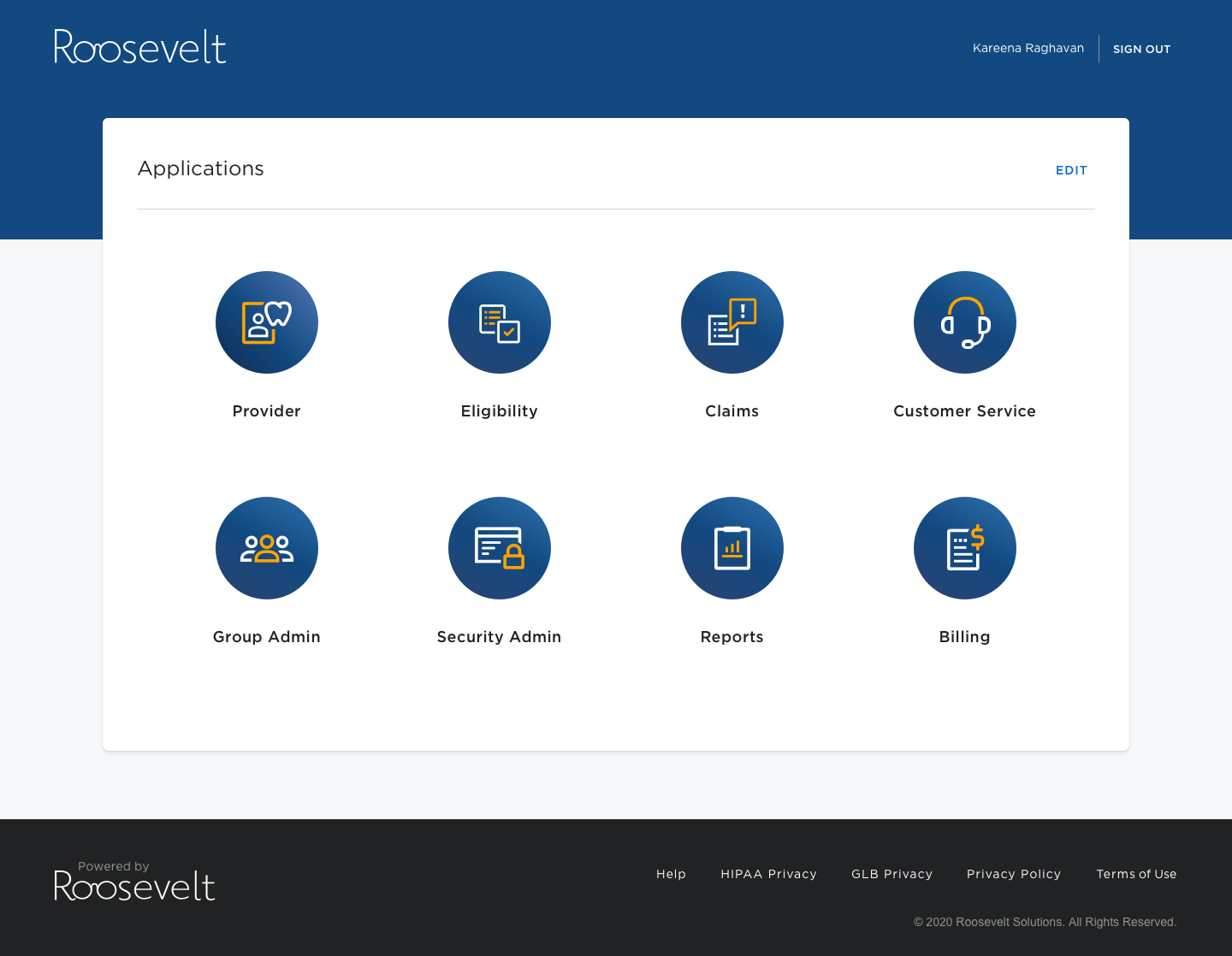 Roosevelt mockup